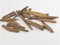 Small bag of ancient ivory artifacts from St. Lawr