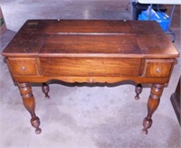 Vintage walnut ladies secretary desk w/ 2 drawers,