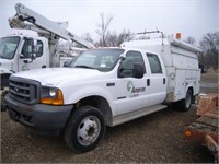 2001 Ford F-450 quad cab canopy truck- VUT