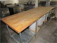 Wood top work table