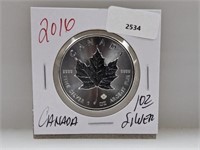 1oz .999 Silv Canada Maple Leaf $5