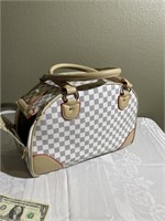 Small Dog Carrier Purse LV Style