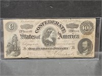 1864 Confederate $100 Note