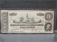 1864 Confederate $20 Note