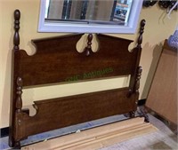 Beautiful cherry wood four post queen-size bed