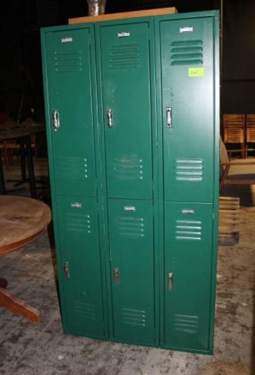 Bank of (6) Lockers, Metal