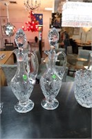 Crystal glass decanter