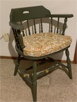 Barrel back painted chair