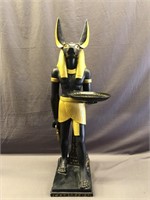 BEAUTIFUL WOODEN EGYPTIAN ANUBIS SERVANT OF THE