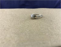 14K 2-tone Yellow & White Gold Ring/Small Diamond