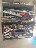 Toolbox plus contents socket set, lots of sockets