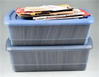 Lot #4410 - (2) containers full of post cards  Ina