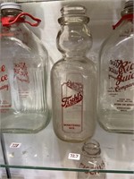 Fischl’s quart milk glass jar