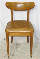 Vintage Duro Chrome Cafe Diner Wood Chair