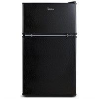 Midea WHD-113FB1 Double Door Mini Fridge with...