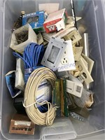Electrical wire, switch plates, misc hardware,