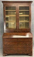 Antique Mahogany Bookcase Secretary