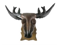 Vintage Folk Art Carved 32" Moose Head
