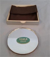 Towle sterling compact mirror
