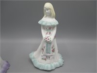 Fenton Bridesmaid doll-HP milkglass