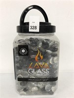 LAVA GLASS 50710 FLAME DISPERSION GLASS ROUND