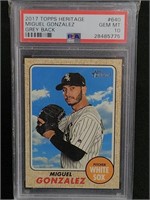 PSA Graded Miguel Gonzalez Baseball Card Gem MT 10