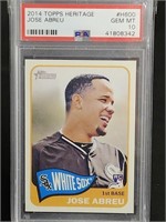 PSA Graded Jose Abreu Baseball Card Gem Mint 10