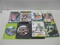 Eight XBOX Video Games Untested