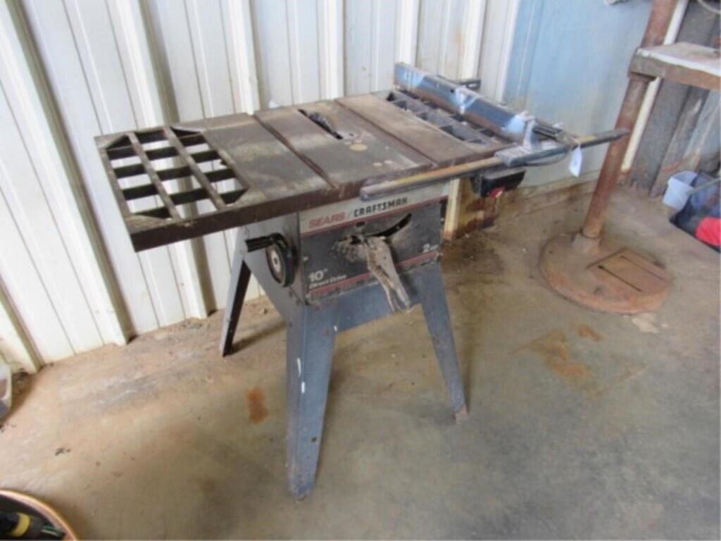 Craftsman 10" table saw, 2 hp, works