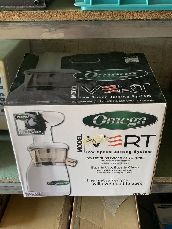 Still in box Omega Low Speed juicing system