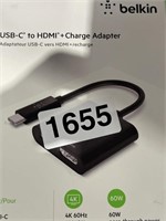 BELKIN USB C TO HDMI CHARGE ADAPTER RETAIL $30