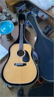 Odessa dreadnought acoustic guitar in case