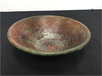 Small Artisan Raku Bowl, 6 1/4" x 2”