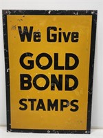 Gold Bond Stamps Metal Sign