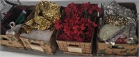 4 Boxes of Christmas Decorations