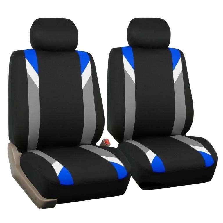 FH Group Front Set Cloth Car Seat Covers for Low