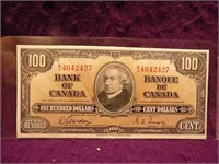 Canada 1937 $100 Bill EF++