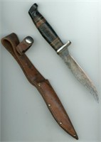 Hunting Knife Leather Ring Handle 8”