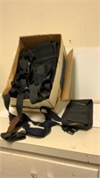 Box of suspenders and back belts