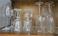 Stemware. Set of 13 different style stemmed