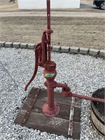 Dempster Pump Jack w/ Handle, Home Made Stand