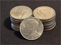 (20) Post-1964 Kennedy Half Dollars