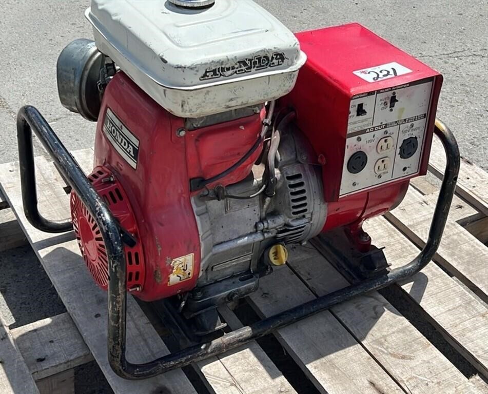 Honda 4 KVA Gas Powered Generator. Good Working