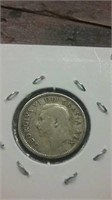 1950 Canada Silver Ten Cent Coin