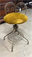 Metal Swivel Vanity Chair