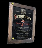 Seagram's Whiskey frame,18.5" x 15"