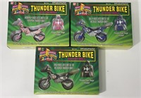 Lot of 3 Power Rangers Thunder Bike Action Figures