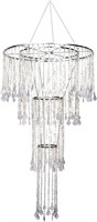FlavorThings Abigail Large Faux Crystal Beaded Cha
