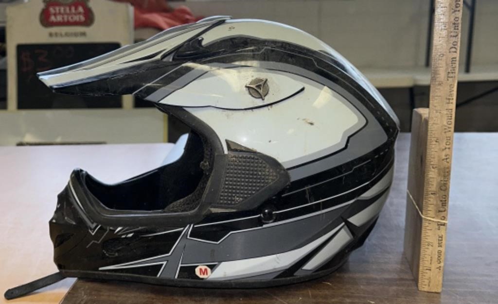 Frenzy MX 1 Black/Grey Graphic Off Road Helmet