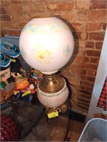 Antique glass lamp